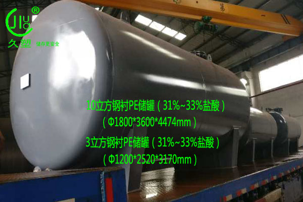 在未來，越來越多的用戶會選擇鋼襯塑鹽酸儲罐